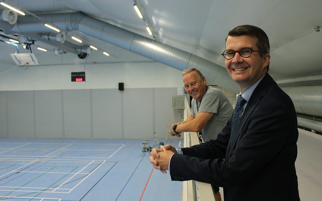 Renoveringen av Sjundeås allaktivitetshall ger mer idrottslokaler i stationsområdet